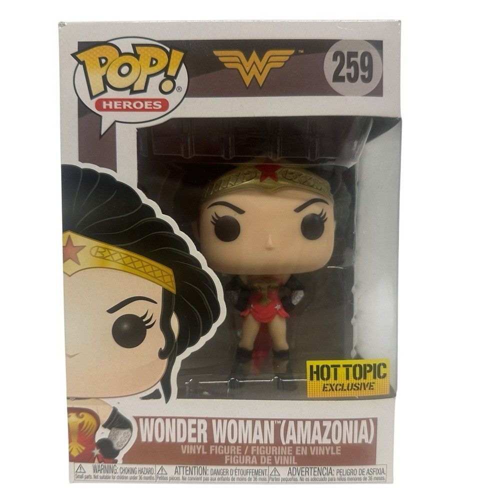 Funko Pop Wonder Woman Amazonia 259 Hot Topic Exclusive DC Comics Figure